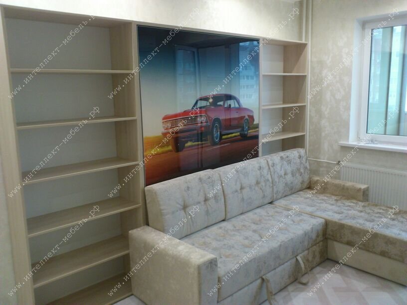 Шкаф-кровать с диваном Саймон www.интеллект-мебель.рф